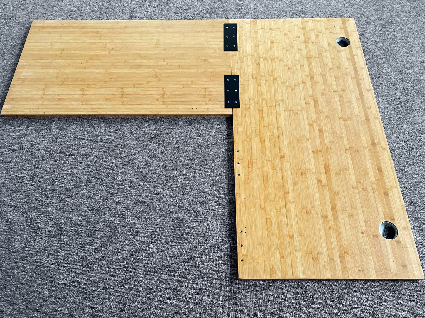 2PCS Steel Metal Connector Plates to Connect and Fix Two Tabletops for VJ301 L Shaped Electric Standing Frame