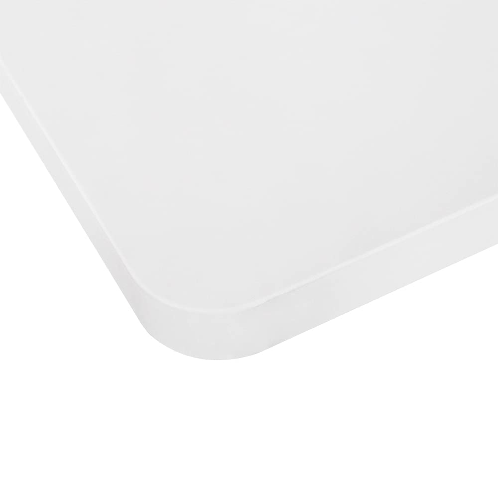 VWINDESK Wooden Material 80 inch MDF Desktop or Tabletop Only, Matching with Electric Adjustable Standing Desk Frame,with 80mm gromment Holes,White Color(80" x 30" x 1")