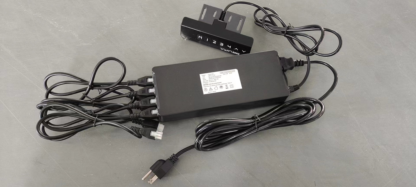 Vwindesk 6 pin Control Box Full Set for VJ401/402 four leg frame