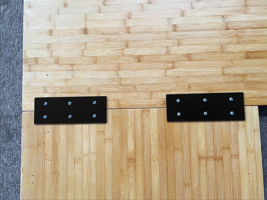 2PCS Steel Metal Connector Plates to Connect and Fix Two Tabletops for VJ301 L Shaped Electric Standing Frame