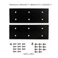 2PCS Steel Metal Connector Plates to Connect and Fix Two Tabletops for VJ301 L Shaped Electric Standing Frame