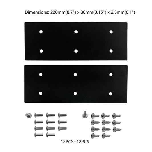 2PCS Steel Metal Connector Plates to Connect and Fix Two Tabletops for VJ301 L Shaped Electric Standing Frame