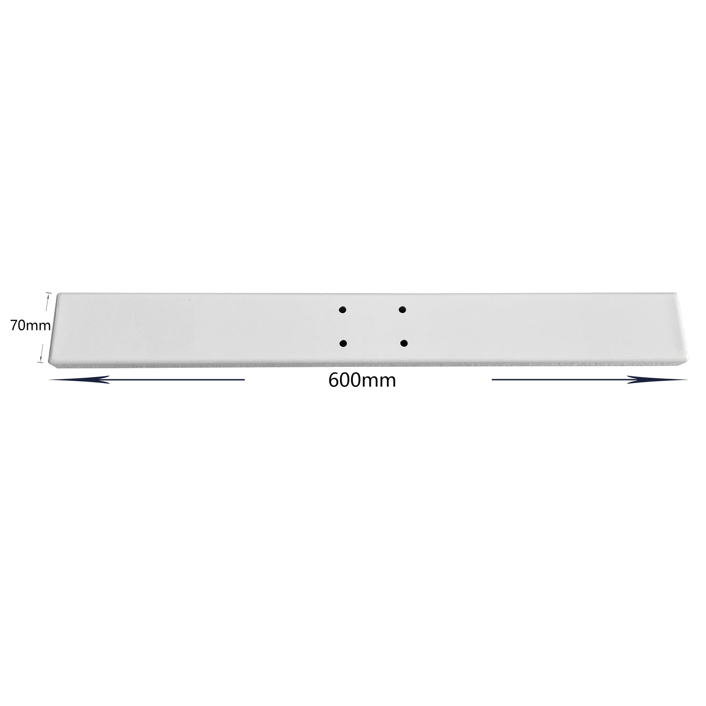 VWINDESK Pie individual más pequeño/corto de 60 cm de largo para reemplazar escritorios de pie de altura ajustable