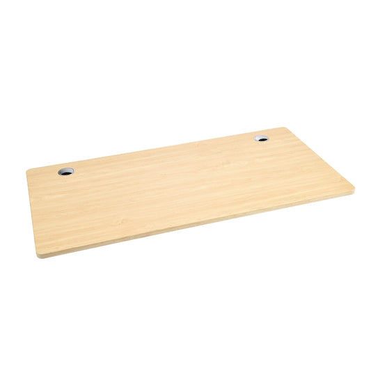 VWINDESK Material de madera, escritorio o mesa MDF de 80 pulgadas solamente, a juego con marco de escritorio eléctrico ajustable, con orificios para ojales de 80 mm, color natural (80" x 30" x 1")