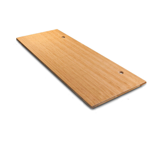 VWINDESK Plateau de table de bureau 100 % bambou massif 203,2 x 76,2 x 2,5 cm uniquement, pour bureau debout, bureau à domicile avec œillets de 80 mm (angle droit)