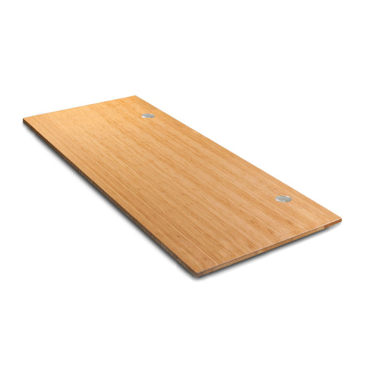 VWINDESK Dessus de table de bureau 100 % bambou massif 182,9 x 76,2 x 2,5 cm uniquement, pour bureau debout, bureau à domicile avec œillets de 60 mm (angle droit)