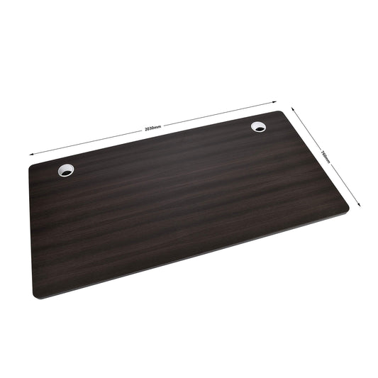 VWINDESK Material de madera, escritorio o mesa de MDF de 80 pulgadas solamente, a juego con marco de escritorio eléctrico ajustable, con orificios para ojales de 80 mm, color grafito (80" x 30" x 1")