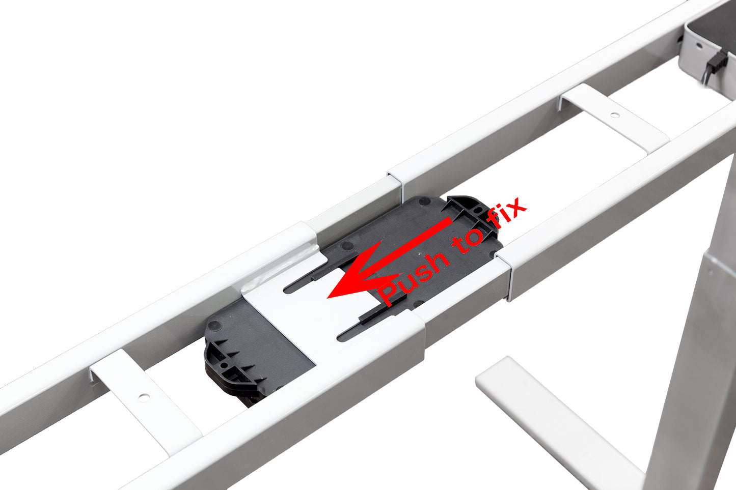 VWINDESK VJ201-S3 Solo marco de escritorio eléctrico ajustable en altura para sentarse/soporte para sentarse - Base de escritorio motorizada de 3 segmentos con motores duales únicamente, gris