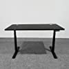 VWINDESK Material de madera, escritorio o mesa MDF de 72 pulgadas solamente, a juego con marco de escritorio eléctrico ajustable, con orificios para ojales de 60 mm, color negro (30" x 72" x 1")