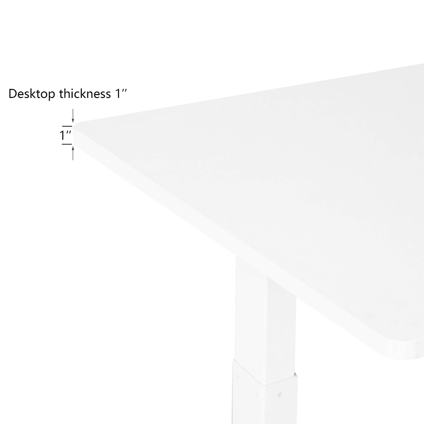 VWINDESK Material de madera, escritorio o mesa de MDF de 80 pulgadas solamente, a juego con marco de escritorio eléctrico ajustable, con orificios para ojales de 80 mm, color blanco (80" x 30" x 1")