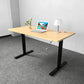 VWINDESK Matériau en bois MDF de 203,2 cm pour bureau ou table uniquement, assorti au cadre de bureau réglable électriquement, avec trous pour œillets de 80 mm, couleur naturelle (203,2 x 76,2 x 2,5 cm).