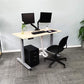 VWINDESK Matériau en bois MDF de 203,2 cm pour bureau ou table uniquement, assorti au cadre de bureau réglable électriquement, avec trous pour œillets de 80 mm, couleur naturelle (203,2 x 76,2 x 2,5 cm).