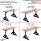 VWINDESK VJ205 Electric Height Adjustable Sitting Standing Desk Frame Sit Stand - Dual Motors 3 Stages Motorized Desk Base Only, Black